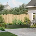 vidaXL Pflanzgefäß Olivgrün 280x80x40 cm Stahl, Pflanzschale, Garten-Garten-Pflanzkübel, Outdoor-Pflanzgefäß, Hochbeet, Pflanzgefäß, Blumenkasten - Thumbnail 2