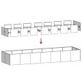vidaXL Pflanzgefäß Olivgrün 280x80x40 cm Stahl, Pflanzschale, Garten-Garten-Pflanzkübel, Outdoor-Pflanzgefäß, Hochbeet, Pflanzgefäß, Blumenkasten - Thumbnail 6