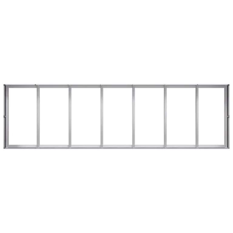 vidaXL Pflanzkübel 280x80x40 cm Verzinkter Stahl, Pflanzschale, Garten-Garten-Pflanzkübel, Outdoor-Pflanzgefäß, Hochbeet, Pflanzgefäß, Blumenkasten – Bild 5