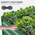 YITAHOME 2er-Set Hochbeet Metall 240x120x58cm, Hochbeete-Kit aus Verdicktem Zink-Aluminium-Magnesium-Edelstahl-Metall Hochbeete für Garten mit Stützstange & Handschuhe für Gemüse, Blumen (Grün) - Thumbnail 6