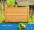 WESTMANN Hochbeet aus Lärchenholz | 130x65x84 cm Natur | Kräuterbeet für den Außenbereich | Holzhochbeet zum Bepflanzen von Gemüse & Kräutern - Thumbnail 4