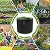 Pflanzsack 5 Stück 12l 20l 30l Vliesstoff Pflanzbeutel Stofftopf, Verdickte Atmungsaktive Stofftöpfe mit Griffe für Tomaten Pflanzen Gemüse Blumen Erdbeeren Pflanzbeutel Gewächshaus Garten Grow Bag – Bild 2