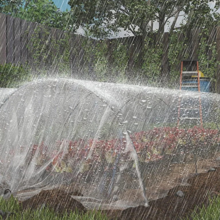 Outsunny Gewächshausfolie 6x10 m wasserdicht Gartenfolie mit UV Schutz, Extra Dick Reißfest Folie aus Kunststoff, Abdeckplane für Treibhaus Folientunnel, Tunnelfolie für Außenbereich Transparent – Bild 8