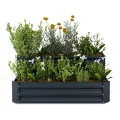 blumfeldt Hochbeet 160x160, L-förmiges Gartenhochbeet 742 L Aus Wetterfestem Galvanostahl, Ergonomisch & Rostbeständig Mit Offenem Boden Für Optimale Drainage & Einfacher Montage - Thumbnail 10