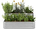 blumfeldt Hochbeet 160x160, L-förmiges Gartenhochbeet 742 L Aus Wetterfestem Galvanostahl, Ergonomisch & Rostbeständig Mit Offenem Boden Für Optimale Drainage & Einfache Montage - Thumbnail 8