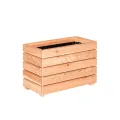 Mega Holz Pflanzkübel MODULO 60x30x39 cm (BxTxH) - wetterfester Blumenkasten aus heimischen Lärchenholz - Blumenkübel aus witterungsbeständiger Lärche für Garten, Terrasse und Balkon, Modular, Holz - Thumbnail 1