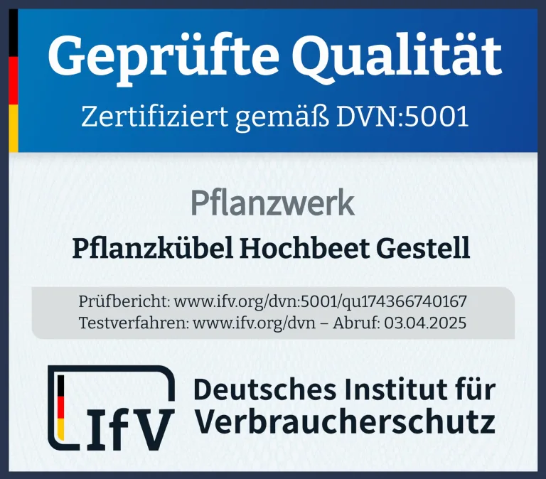 Pflanzwerk Pflanzkübel Hochbeet Gestell Elevate 60x34cm für Garten Terrasse und Balkon Blumenkübel - Pulverbeschichteter Edelstahl - Rostfrei - Premiumqualität - Frostsicher - 2 Jahre Garantie – Bild 5