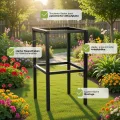 Pflanzwerk Pflanzkübel Hochbeet Gestell Elevate 60x34cm für Garten Terrasse und Balkon Blumenkübel - Pulverbeschichteter Edelstahl - Rostfrei - Premiumqualität - Frostsicher - 2 Jahre Garantie - Thumbnail 2