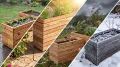 Mega Holz Pflanzkübel MODULO 90x30x39 cm (BxTxH) - wetterfester Blumenkasten aus heimischen Lärchenholz - Blumenkübel aus witterungsbeständiger Lärche für Garten, Terrasse und Balkon, Modular, Holz - Thumbnail 6