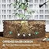 Outsunny Hochbeet aus Stahl, Pflanzbeet Frühbeet Gartenbeet stapelbar Blumenkasten steckbar Pflanzkasten 120x120x43cm Gemüsebeet für Garten Balkon Terrasse, Pflanzkübel für Blumen, Pflanzen - Thumbnail 2