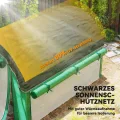 Outsunny Gewächshaus 3 x 2 x 2 m Foliengewächshaus mit 6 Fenster, Rolltüren, Aufrollbar Seitenwänden, UV-beständiger Folientunnel, Winterfest Tomatenhaus mit Erdanker, Grün - Thumbnail 3