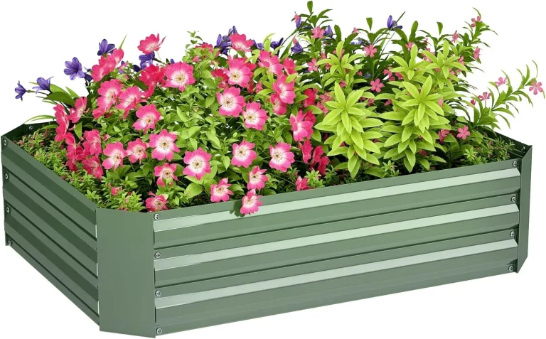 Outsunny Hochbeet aus Stahl, Pflanzbeet Frühbeet Gartenbeet Blumenkasten stapelbar, Pflanzkasten Gemüsebeet 120x90x30cm für Garten Balkon, Pflanzkübel für Blumen, Pflanzen, Gemüse – Bild 1