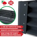 Metall Hochbeet - XXL Gemüsebeet/Kräutergarten aus Stahl - stabil, wetterfest & pflegeleicht - Hochbeete-Kit - Ideal für Kräuter aus dem Garten, Terrasse/Balkon (Anthrazit, 180x90x30cm) - Thumbnail 4