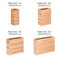 Mega Holz Pflanzkübel MODULO 120x30x39 cm (BxTxH) - wetterfester Blumenkasten aus heimischen Lärchenholz - Blumenkübel aus witterungsbeständiger Lärche für Garten, Terrasse und Balkon, Modular, Holz - Thumbnail 9