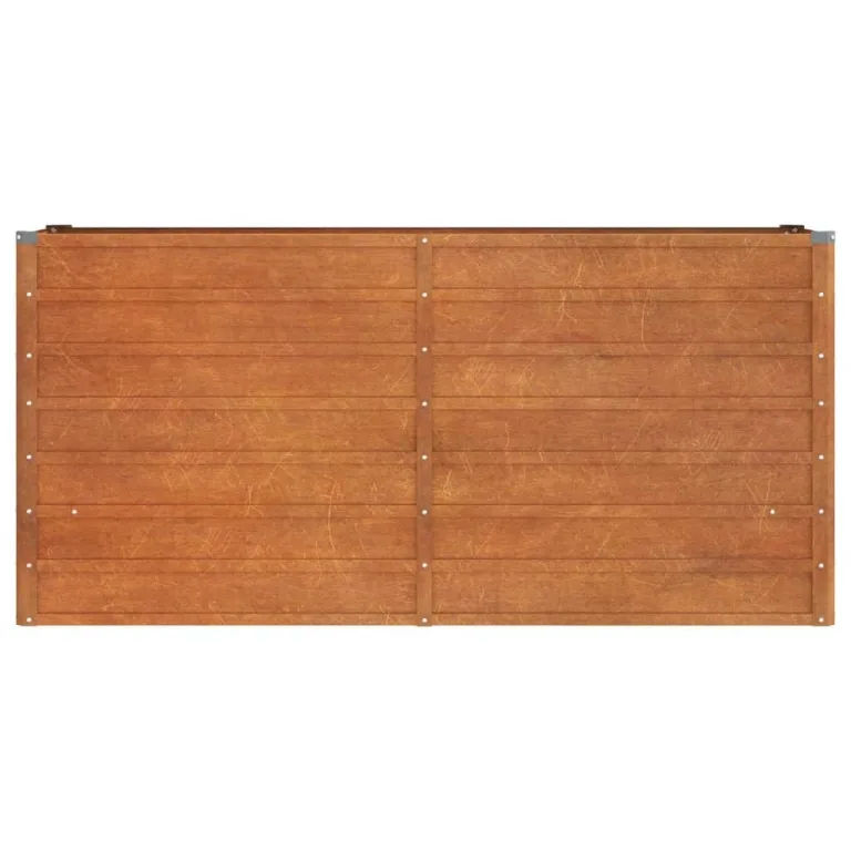 Hochbeet aus Cortenstahl, 160 x 40 x 77 cm, wetterfest, für Garten, Balkon oder Terrasse, Rostig – Bild 4