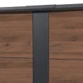 Zelsius Hochbeet verzinkter Stahl 200 x 100 x 77 cm | Anthrazit RAL 7016 Walnuss Holzoptik | Pflanzbeet Outdoor, Gemüsebeet, Blumenbeet, Gartenbeet, Freistehende Hochbeete für Garten - Thumbnail 9