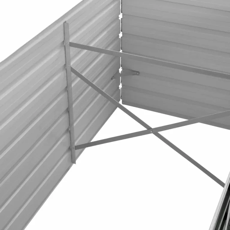 Willood Garten Hochbeet Anthrazit 240 x 80 x 45 cm Verzinkter Stahl – Bild 6