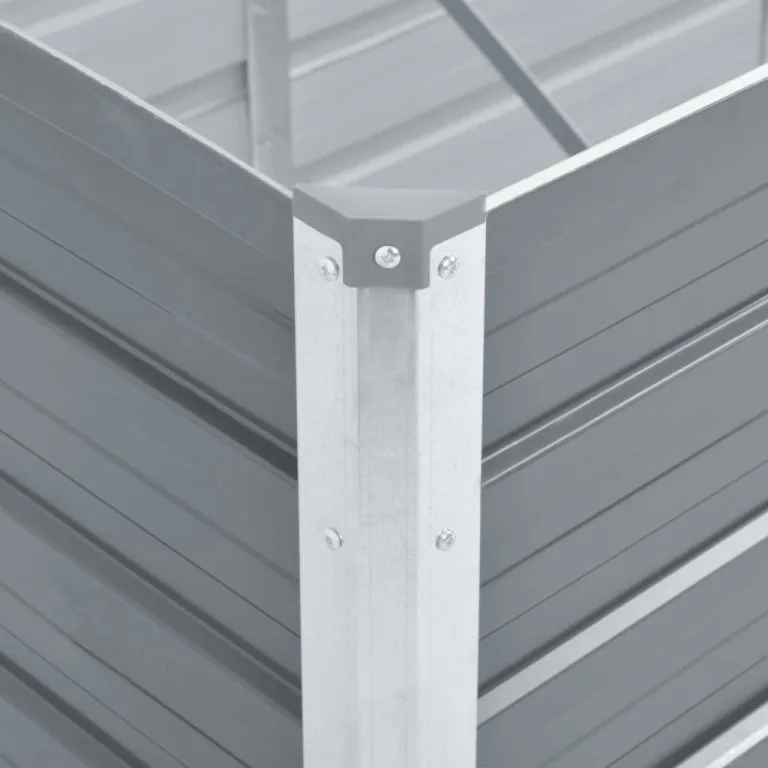 Willood Garten Hochbeet Verzinkter Stahl 100x40x77 cm Grau – Bild 5