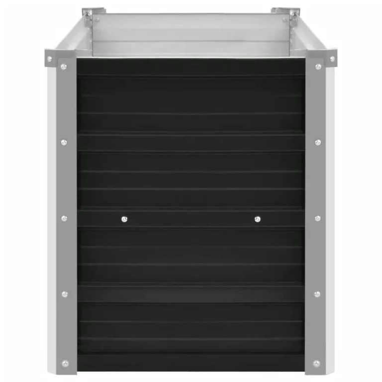 Willood Garten Hochbeet Anthrazit 160 x 40 x 45 cm Verzinkter Stahl – Bild 5