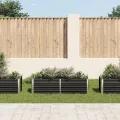 Willood Garten Hochbeet Anthrazit 160 x 40 x 45 cm Verzinkter Stahl - Thumbnail 3
