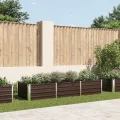 Willood Garten Hochbeet Braun 240 x 80 x 45 cm Verzinkter Stahl - Thumbnail 1