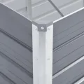 Willood Garten Hochbeet Verzinkter Stahl 240x80x77 cm Grau - Thumbnail 6