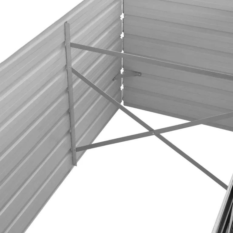 Willood Garten Hochbeet Anthrazit 320 x 80 x 45 cm Verzinkter Stahl – Bild 6