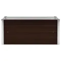 Willood Garten Hochbeet Braun 100 x 40 x 45 cm Verzinkter Stahl - Thumbnail 4