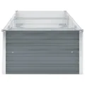 Willood Garten Hochbeet Verzinkter Stahl 240x80x45 cm Grau - Thumbnail 4
