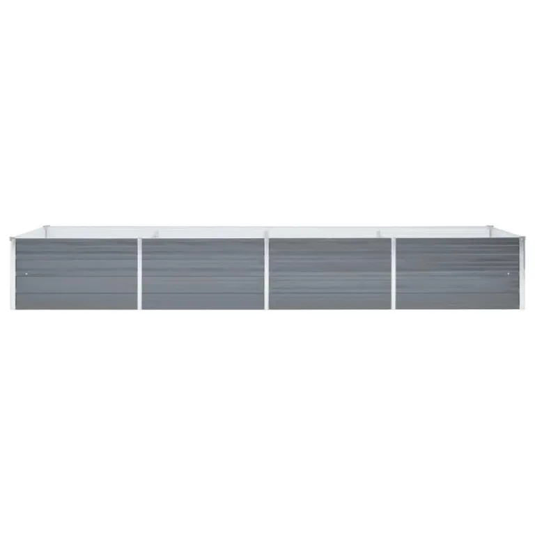 Willood Garten Hochbeet Verzinkter Stahl 320x80x45 cm Grau – Bild 3