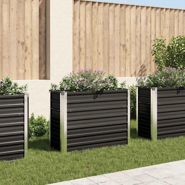 Willood Garten Hochbeet Verzinkter Stahl 100x40x77 cm Grün – Bild 9