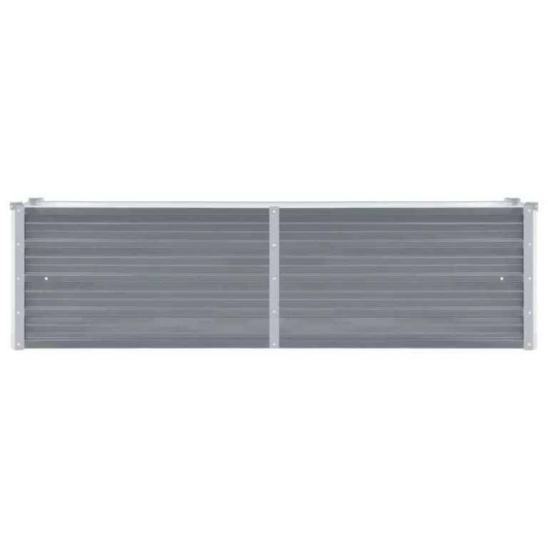Willood Garten Hochbeet Verzinkter Stahl 160x40x45 cm Grau – Bild 3