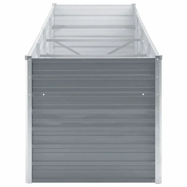 Willood Garten Hochbeet Verzinkter Stahl 320x80x77 cm Grau – Bild 4