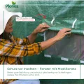 Garten-Gewächshaus Tunnel 2 × 3 m - 6 m² Folientunnel mit Stahlrahmen | PE-Folie 140 g/m² UV-beständig | 6 Fenster mit Moskitonetz | Pflanzenschutz | Grün - Thumbnail 7