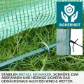 TOM Foliengewächshaus Folientunnel stabile 140g/m² extra langlebig – Wählen Sie aus 2 Größen: 1,6m2 / 0,8m2 Gewächshaus mit 4 Erdankern – Stahlrohrkonstruktion – für Tomaten & Co. (Grün, 0,5m2) - Thumbnail 6