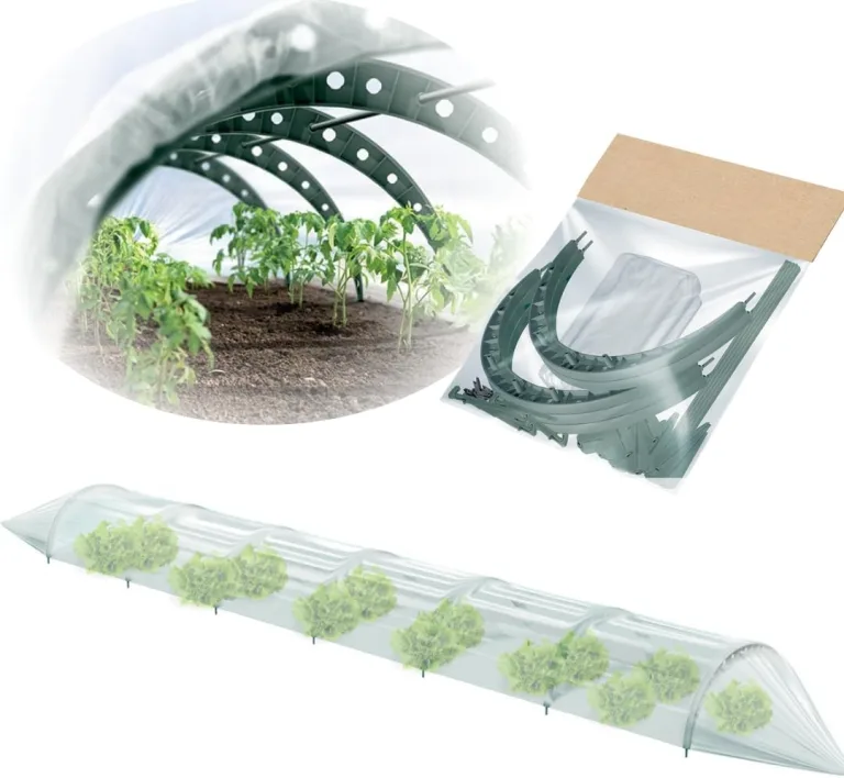 Pflanztunnel Gartentunnel Treibhaus Tomatenhaus Tunnelbögen 2 Größen (Grün, 3,60m) – Bild 2