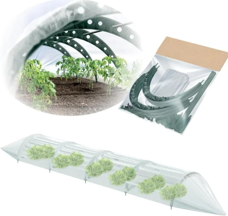 Pflanztunnel Gartentunnel Treibhaus Tomatenhaus Tunnelbögen 2 Größen (Grün, 2,40m) – Bild 1