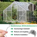 140-teilig Gewächshaus Klammern Edelstahl, Gewächshausklammern, Klammern für Gewächshaus, Sturmfest Gewächshaus zubehör für Befestigung von Glashaus Doppelstegplatten, Platten, Hohlkammerplatten - Thumbnail 3