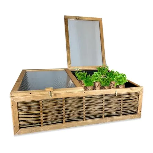 GARTENETAGE Hochwertiges Frühbeet mit Abdeckung - Witterungsbeständig, Einfache Montage, Schutz vor Schädlingen, Verlängerte Anbausaison, Pflegeleicht, 120x80x35 cm – Bild 10
