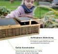 GARTENETAGE Frühbeet mit Weidengeflecht – Witterungsbeständiges Mini-Gewächshaus 120x80x35/45 cm mit schützender Abdeckung für Kräuter- und Gemüseanbau - Thumbnail 2