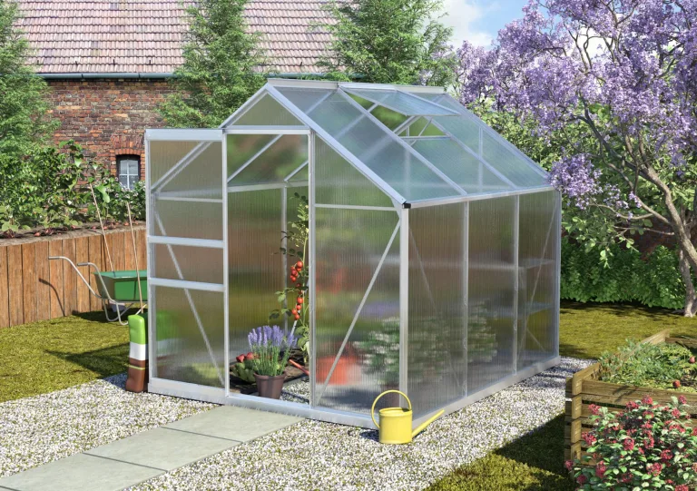 Vitavia Gewächshaus Calypso 4400", Aluminium eloxiert, 4,4 m², 6 mm HKP | Wetterfestes & stabiles Treibhaus | Perfekt für Gemüse & Pflanzen | Robust & langlebig – Bild 1