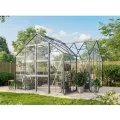 Vitavia Gewächshaus Clarus, schwarz, 13 m², 3 mm ESG | Wetterfestes & stabiles Treibhaus | Perfekt für Gemüse & Pflanzen | Robust & langlebig - Thumbnail 9