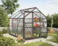 Vitavia Gewächshaus Calypso 4400", schwarz, 4,4 m², 6 mm HKP | Wetterfestes & stabiles Treibhaus | Perfekt für Gemüse & Pflanzen | Robust & langlebig - Thumbnail 1