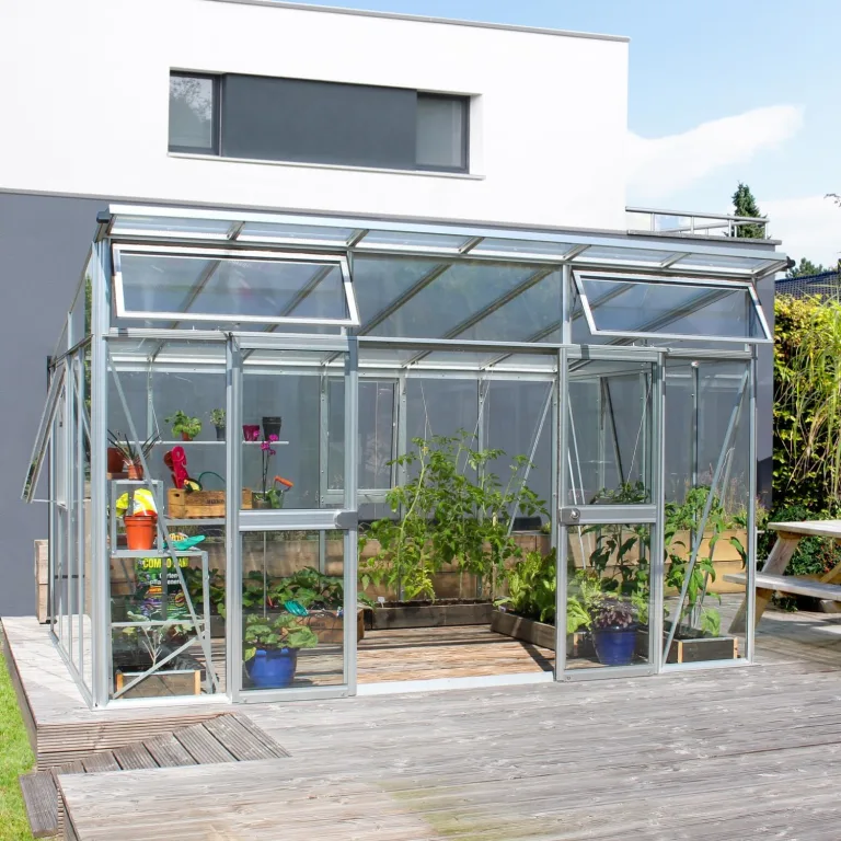 Vitavia Gewächshaus Aphrodite 11500", Aluminium eloxiert, 11,5 m², 10 mm HKP | Wetterfestes & stabiles Treibhaus | Perfekt für Gemüse & Pflanzen | Robust & langlebig – Bild 6