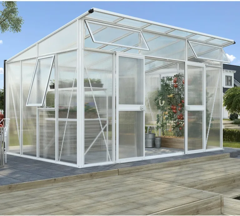 Vitavia Gewächshaus Aphrodite 11500", Aluminium eloxiert, 11,5 m², 10 mm HKP | Wetterfestes & stabiles Treibhaus | Perfekt für Gemüse & Pflanzen | Robust & langlebig – Bild 7