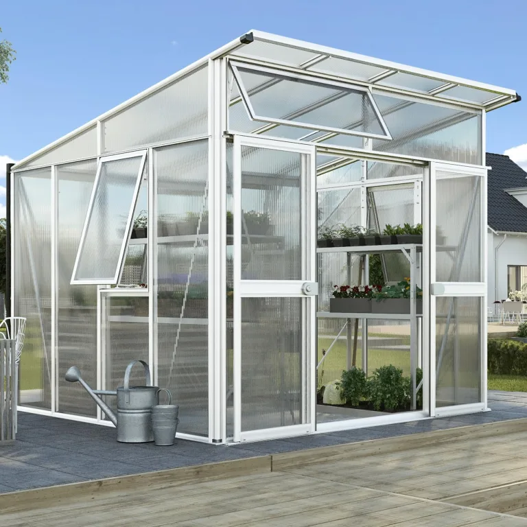 Vitavia Gewächshaus Aphrodite 11500", Aluminium eloxiert, 11,5 m², 10 mm HKP | Wetterfestes & stabiles Treibhaus | Perfekt für Gemüse & Pflanzen | Robust & langlebig – Bild 8