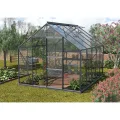 Vitavia Gewächshaus Merkur 8300", schwarz, 8,3 m², 3 mm ESG | Wetterfestes & stabiles Treibhaus | Perfekt für Gemüse & Pflanzen | Robust & langlebig - Thumbnail 5