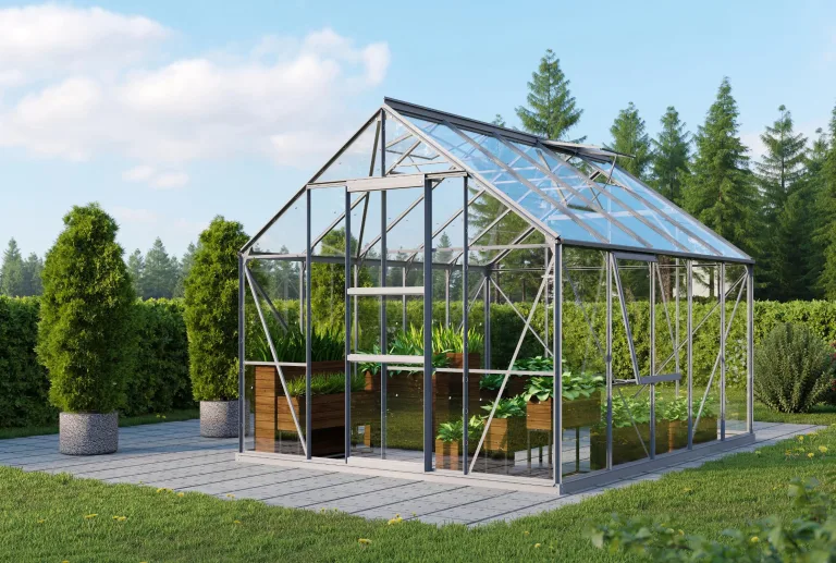 Vitavia Gewächshaus Meridian 1 11500", Aluminium, 11,5 m², 3 mm ESG | Wetterfestes & stabiles Treibhaus | Perfekt für Gemüse & Pflanzen | Robust & langlebig – Bild 6