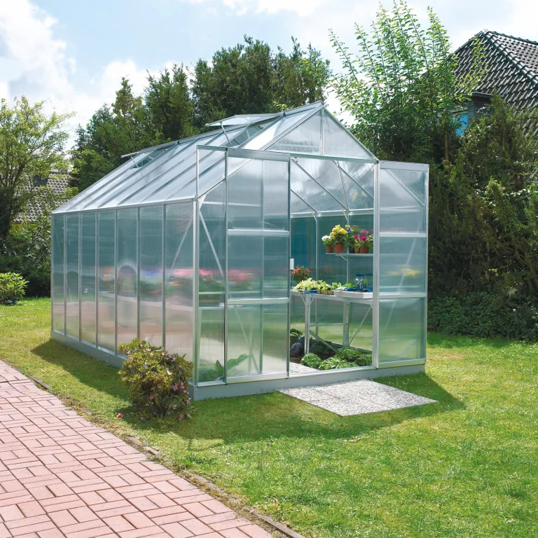 Vitavia Gewächshaus Mars 11500", Aluminium eloxiert, 11,5 m², 4 mm HKP | Wetterfestes & stabiles Treibhaus | Perfekt für Gemüse & Pflanzen | Robust & langlebig – Bild 3