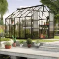 Vitavia Gewächshaus Uranus 8300", schwarz, 8,3 m², 3 mm ESG | Wetterfestes & stabiles Treibhaus | Perfekt für Gemüse & Pflanzen | Robust & langlebig - Thumbnail 1